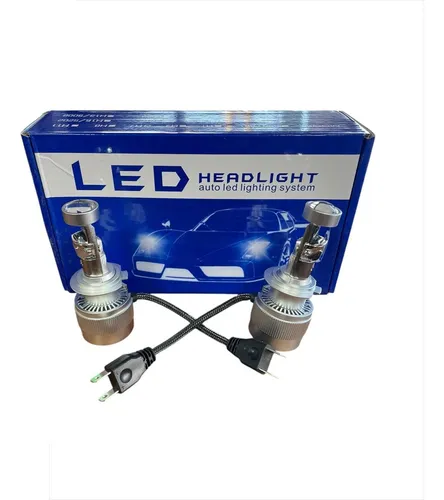 Kit Lamparas Cree Led Proyector C/ Lupa Cooler H7