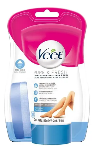 Creme Depilatório para Banho Veet Pure & Fresh 150ml