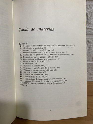 Procesos De Los Motores De Combustión (Usado)