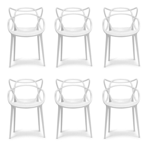 Silla Master Pack Por 6 Unidades Apto Exterior Importadas