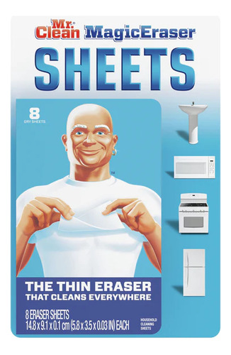 Toallitas De Limpieza 8u Mr Clean