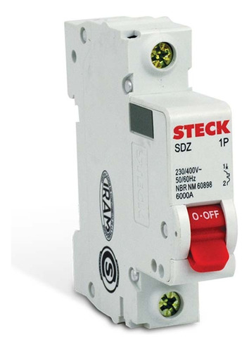 Interruptor Termomagnetico 12 1p 20a 6ka Steck Sdzd61c20