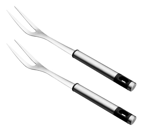 2 Tenedores De Barbacoa De Acero Inoxidable Para Asar Y Asar
