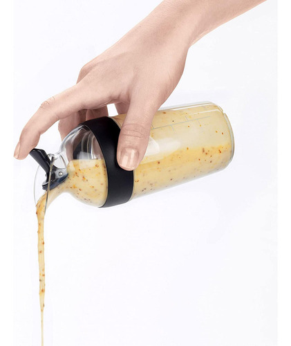 4 Mezclador De Salsas Manual De Botella Emulsionadora Negro