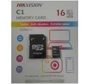 Cartão Mem Micro Sd Hikvision 16gb + 1 Adpt. Class 10