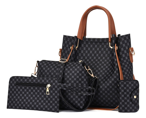 Set 4 Bolsas Mujer Moda Cartera Bandolera Tote Hobo Hombro