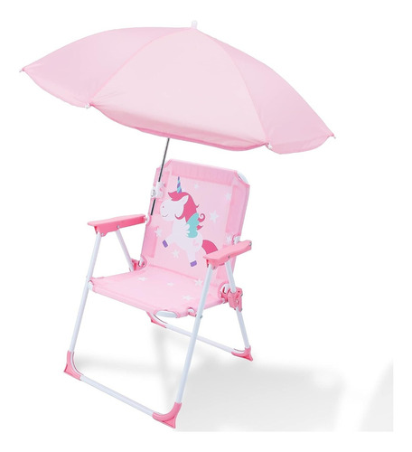 Silla Unicornio Plegable Infantil Con Sombrilla Silla Playa