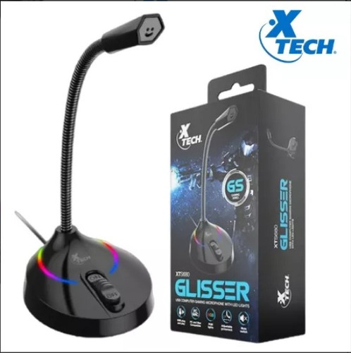 Microfono Gamer Para Pc Rgb Usb Xtech Glisser Xts-680 *itech