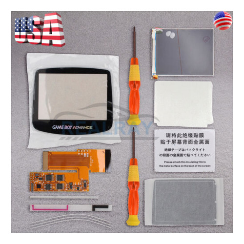 New Screen Mod Lcd Backlight Kit For Nintendo Game Boy A Rrx