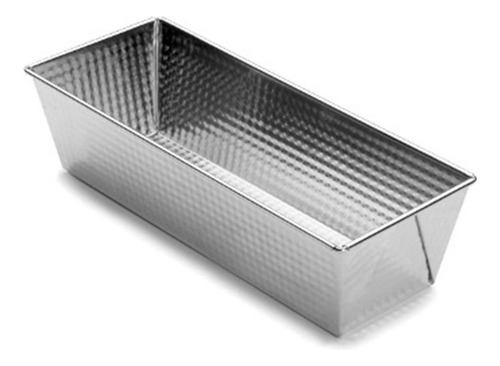 Molde Rectangular Para Pan D Caja O Cake Estañado 30cm Ibili Color Plateado