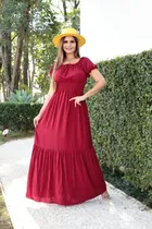 Comprar Vestido Longo Plus Size Moda Evangélica Estampado Florido