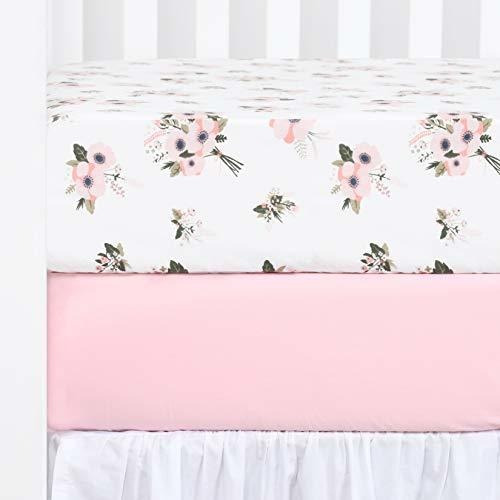 Juego De Sabanas Con Estampado Floral Cuna Tillyou, Juego D