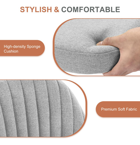 Silla De Escritorio Moderna Giratoria Con Ruedas Sin Brazos