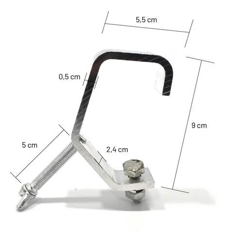 Clamp Aluminio Venetian Pj271 Morsa Para Iluminacion Cuo