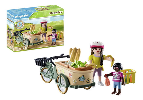 Playmobil Bicicleta De Carga Agricultor Granja +28pcs 71306 Bicicleta Agricultor