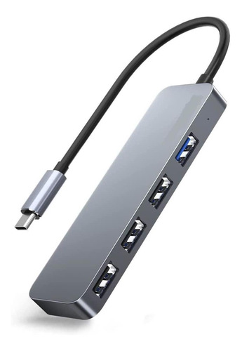 Hub Usb Tipo C 3.0 High Speed Aluminium Pro 4 Puertos