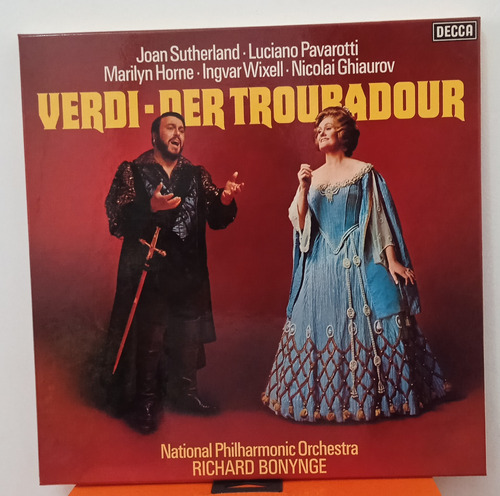 Verdi El Trovador. Lps Nuevos En Estuche De Lujo. Impecables