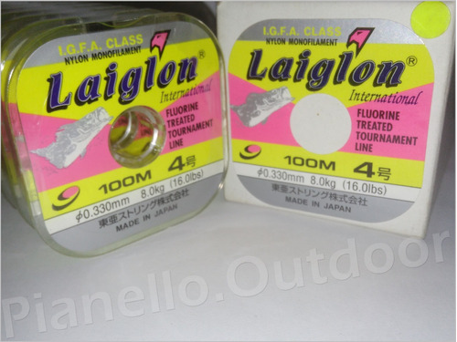 Tanza Nylon Laiglon Igfa Class 100 % Japones 0,330mm 8kg!!!!