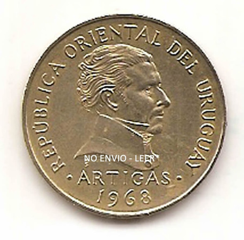 Moneda De Uruguay 10 Pesos Año 1968 Km#51