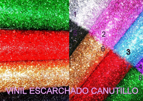 Imagen 6 de 10 de 23 Rollos Vinil Moños Glitter, Espejo, Escarchado+2 Regalo