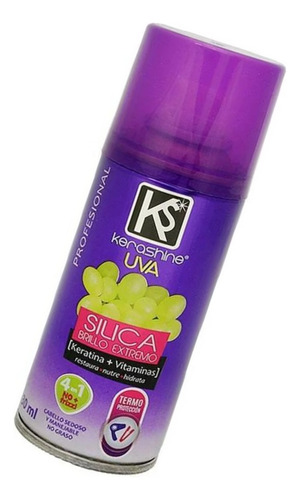 2 Pza Sílica Kerashine Brillo Extremo Uva 130 Ml