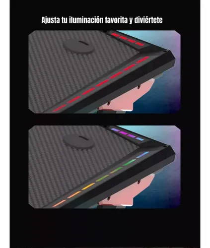 Escritorio Gamer Con Luces 120x60x73cm Negro
