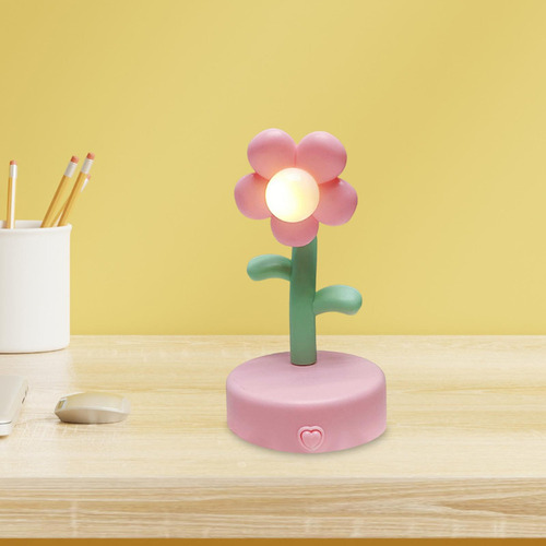 Y Lámpara De Mesa Con Flores Creativas, Luz Nocturna,