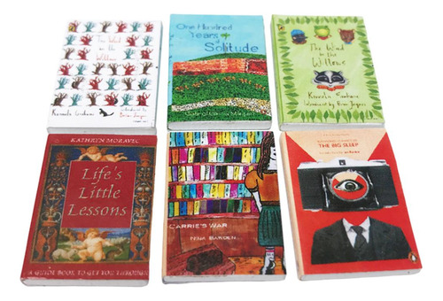 6 Piezas 1:12 Casa De Muñecas Miniaturas Libros De