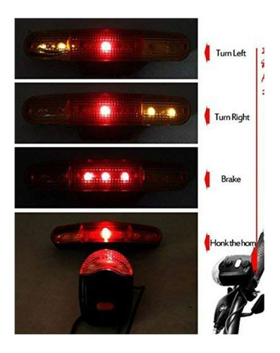 Imagen 2 de 2 de Luces Direccionales Para Bicicleta Con Sonido
