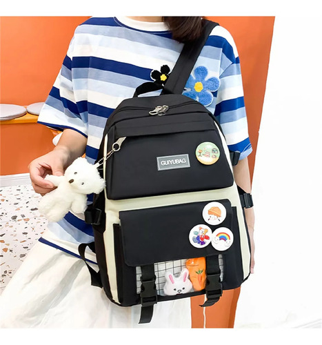 Juego De Mochilas Escolares Y Lapicera Juveniles Para Laptop