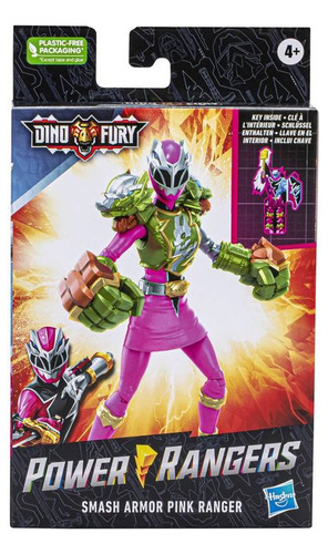Figura Power Rangers Dino Fury Ranger Pink Smash Armor
