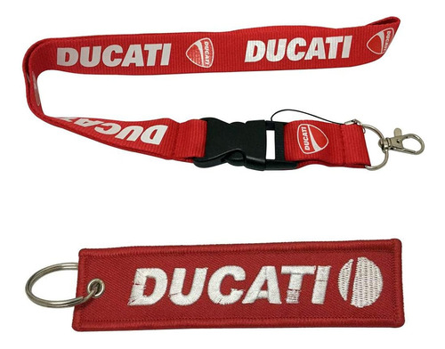 ~? Ewein Combo 1pc Red Lanyard + 1pc Embroidered Red Keychai