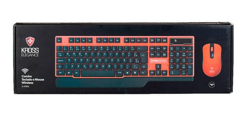 Combo Kross Teclado E Mouse Usb, Sem Fio, Elegance