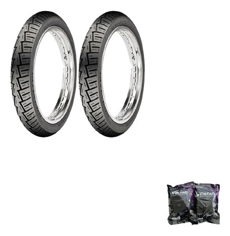 Par Pneu Diant/tras 90/90-18 + 90/90-18 Fan Titan125 150 160