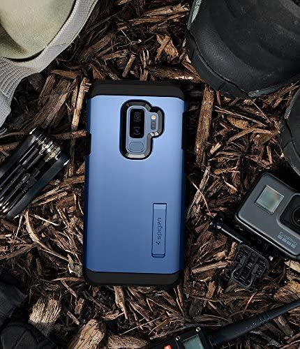 Funda Tough Armor Azul Spigen Para Galaxy S9 Plus, Protege