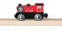 Comprar Locomotora Máquina A Pila Roja Juego De Tren Juguete Hape