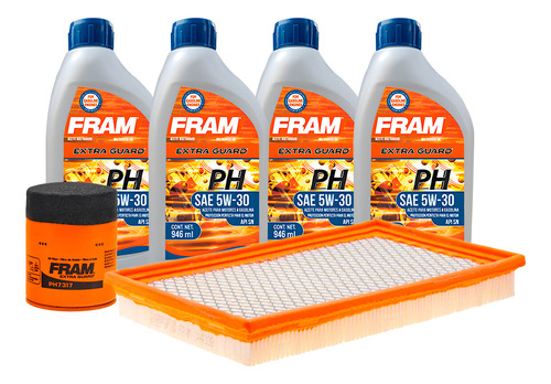 2 Filtros Y Aceite Mineral 5w30 Xterra V6 3.3l 00 - 04 Fram