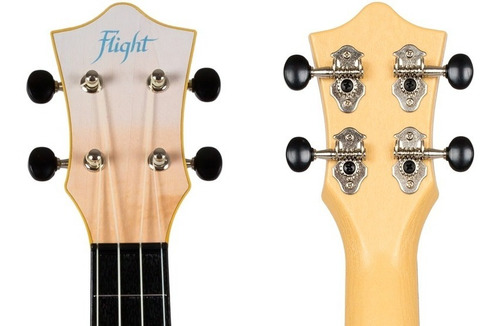Ukulele Soprano Tus-25 Bus Viaje Con Funda Flight Ukelele # Color Blanco
