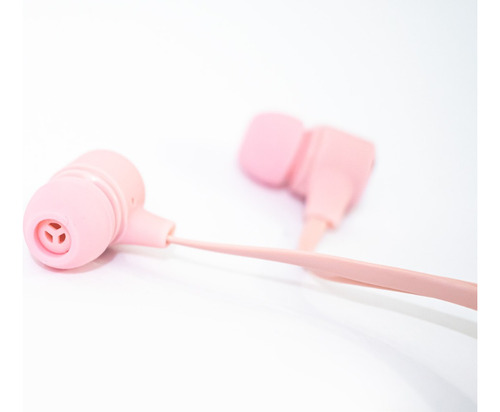 Audífonos Stereo Con Cable Yaku Bass Rosado Color Rosa