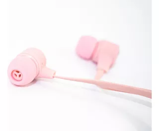 Audífonos Stereo Con Cable Yaku Bass Rosado Color Rosa