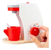 Comprar Cafetera 100% Madera Juego De Cocina Accesorios Oficios