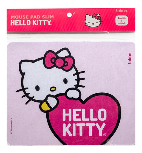 Kit 20 Mouse Pad Rosa Hello Kitty Sortido Retangular Revenda