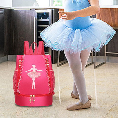 Bolsa De Baile De Ballet Con Cierre De Ballet Para Niña, Par