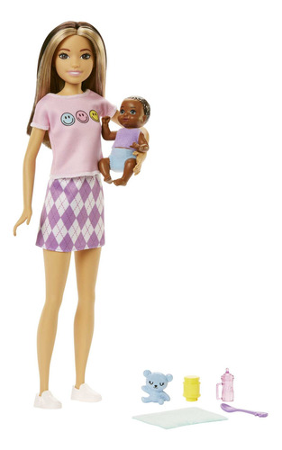 Muñeca Barbie Skipper Babysitters Inc Con Set De Accesorios