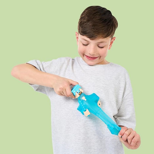 Boneco Minecraft Goo Jit Zu Steve Super Elástico E Macio