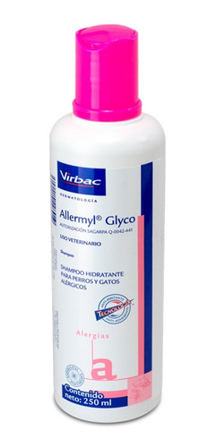 Allermyl Glyco Shampoo Hidratante Alergias Virbac 250 Ml