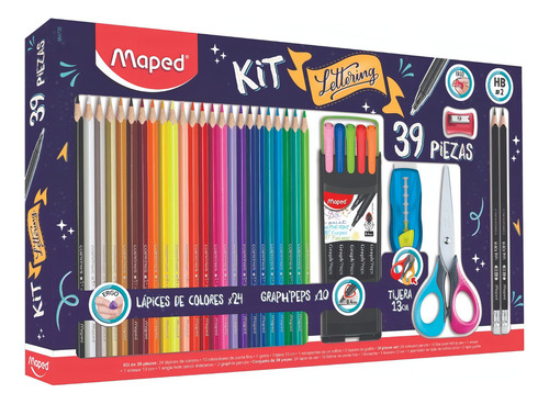 Kit Maped Para Lettering Con 39 Piezas
