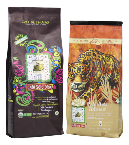 Café Molido Solo Dios 1kg De Café Organico Y 1kg Artesanal