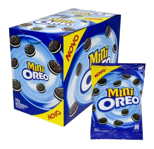 Biscoito Mini Oreo Caixa Com 10x35g 350g - Lacta