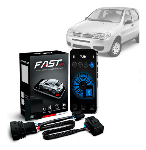 Módulo Acelerador Pedal Fast Com App Palio 08 09 10 11 12 13